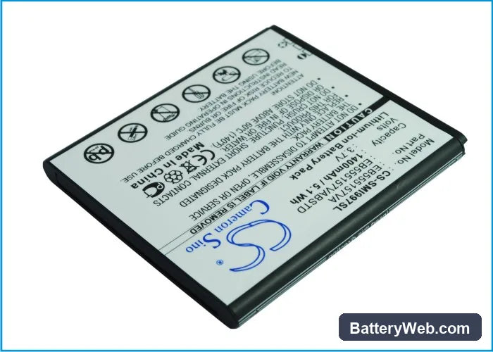 AT&T SGH-i997 Replacement Battery, 3.7V, 1400mAh, Li-ion 4