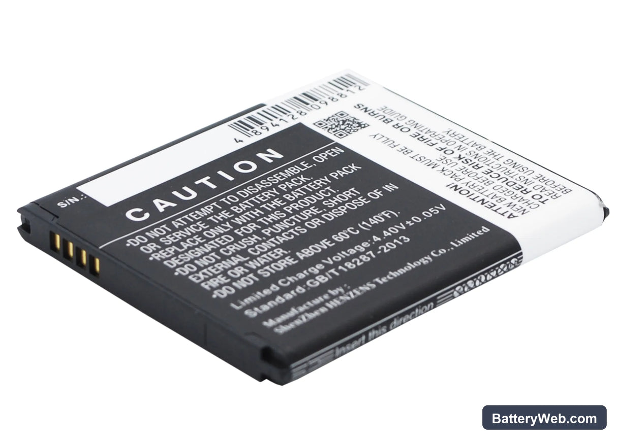 Samsung Galaxy J1 Replacement Battery, 3.85V, 1850mAh, Li-ion 4