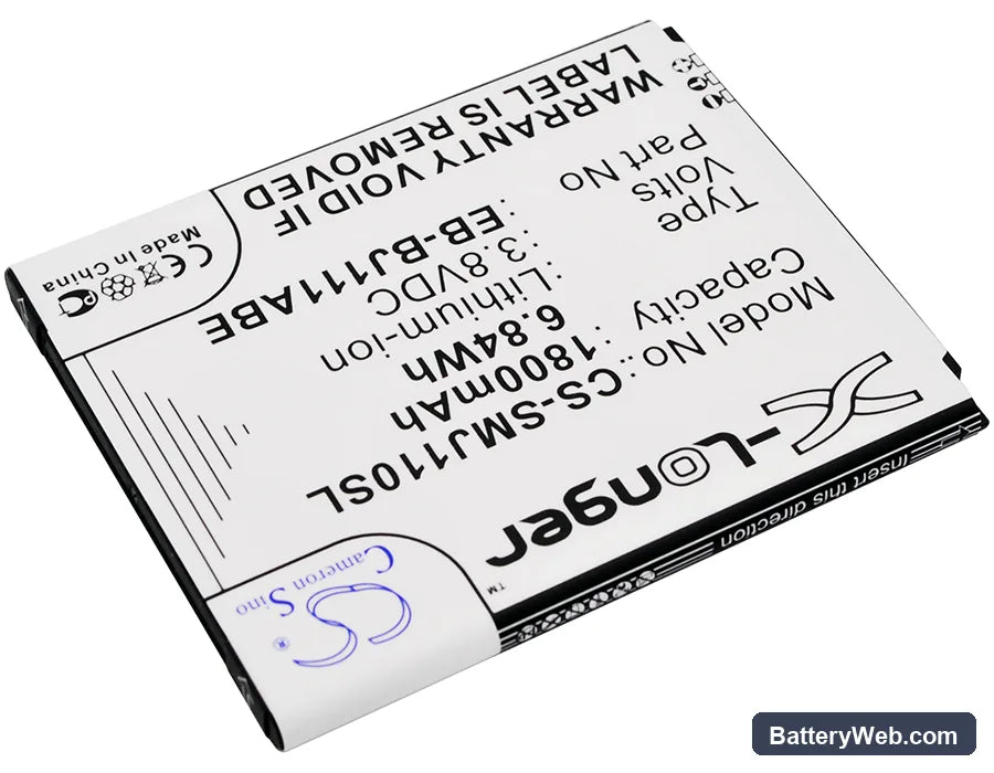Samsung Galaxy J1 Ace VE Duos Replacement Battery, 3.8V, 1800mAh, Li-ion 2