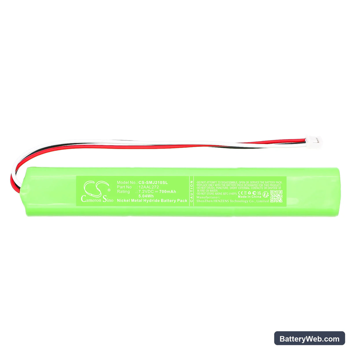 Mitutoyo Surftest SJ-210 Replacement Battery, 7.2V, 700mAh, Ni-MH 3