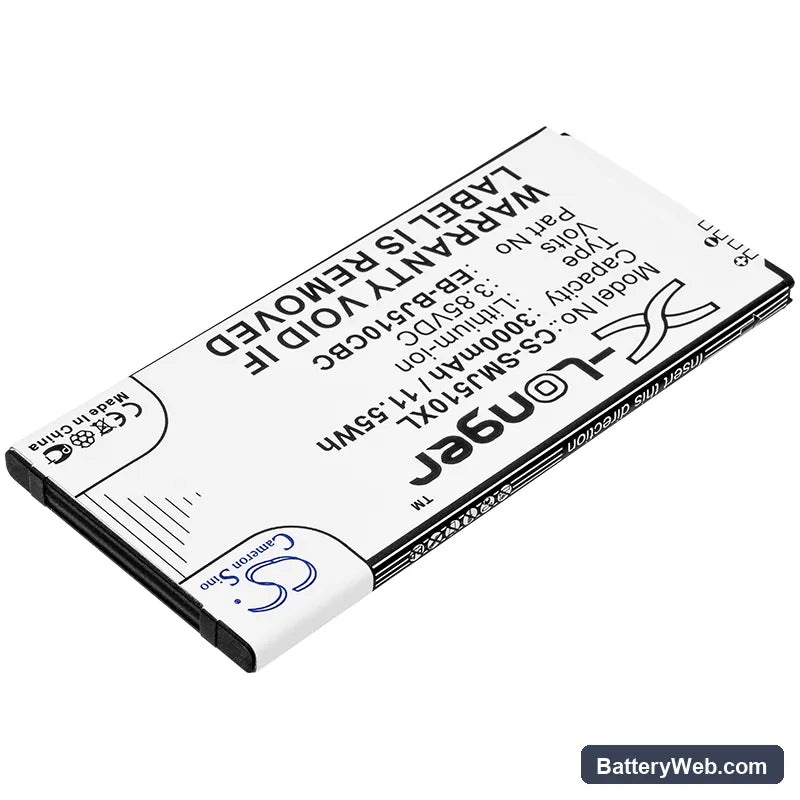 Samsung SM-J5108 Replacement Battery, 3.85V, 3000mAh, Li-ion 2