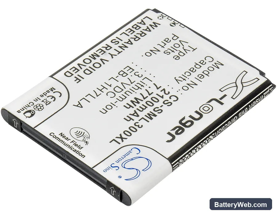 USCellular SCH-R830 Replacement Battery, 3.8V, 2100mAh, Li-ion 2