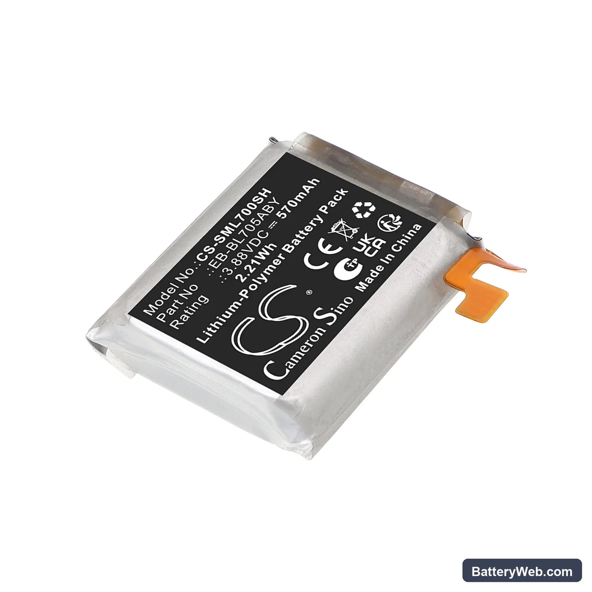 Samsung Galaxy Watch 7 Ultra 47mm Replacement Battery, 3.88V, 570mAh, Li-Polymer 1