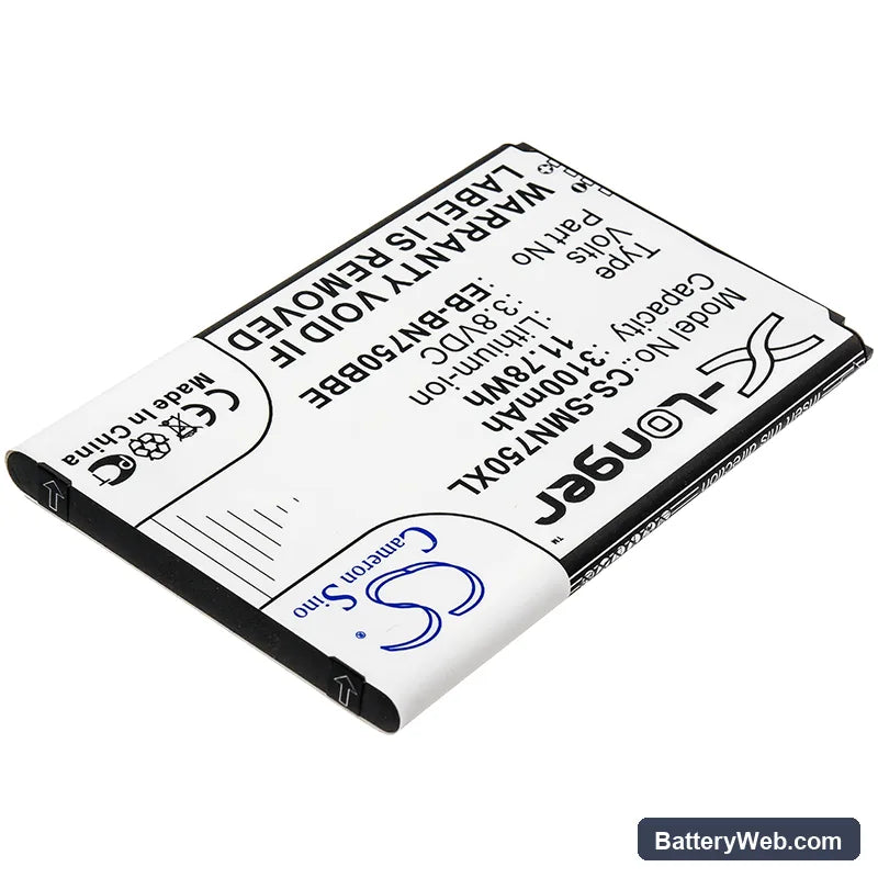 Samsung Galaxy Note 3 Neo Replacement Battery, 3.8V, 3100mAh, Li-ion 2
