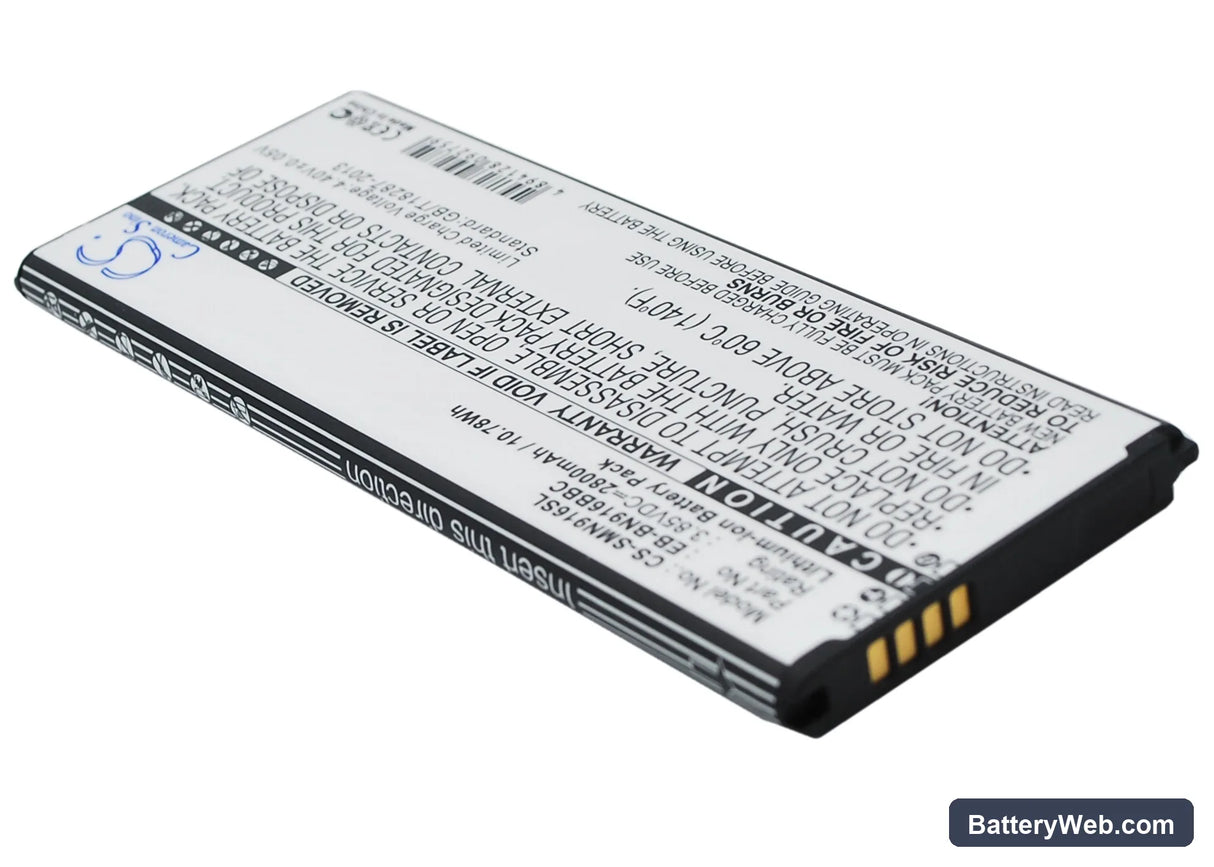 Samsung Galaxy Note 4 ( China Mobile ) Replacement Battery, 3.85V, 2800mAh, Li-ion 2