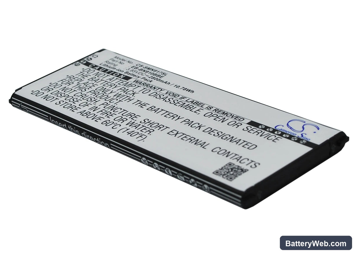 Samsung Galaxy Note 4 Replacement Battery, 3.85V, 2800mAh, Li-ion 1