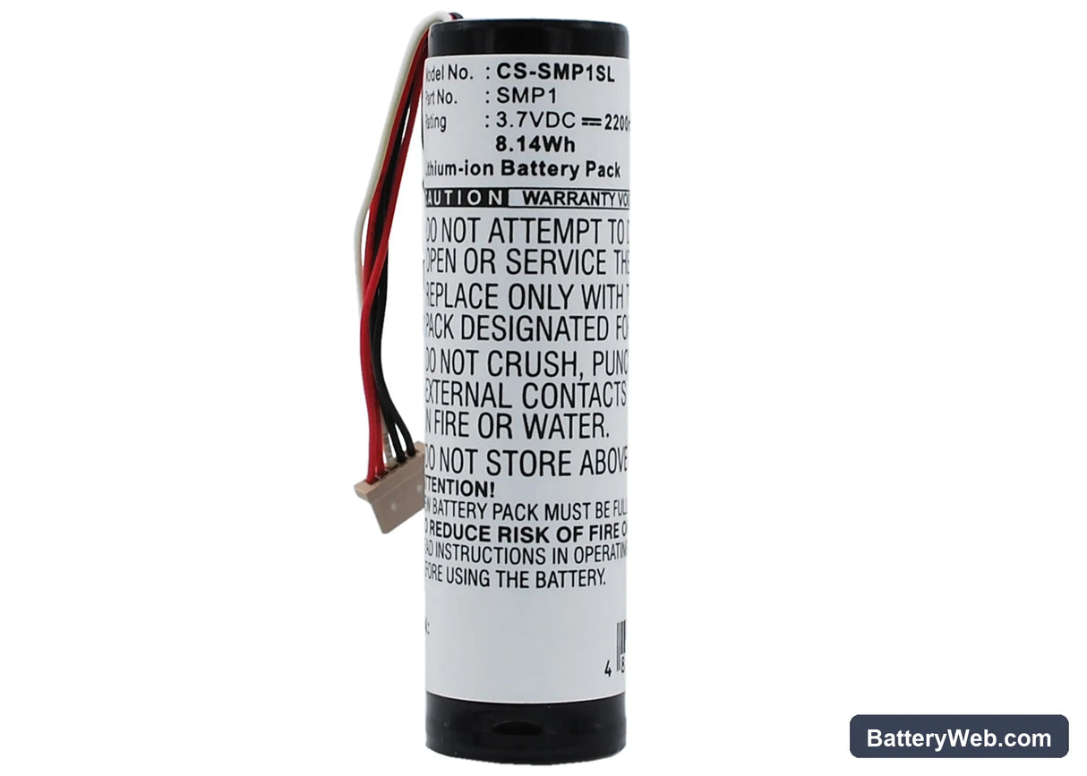 Sony HMP-A1 Replacement Battery, 3.7V, 2200mAh, Li-ion 5