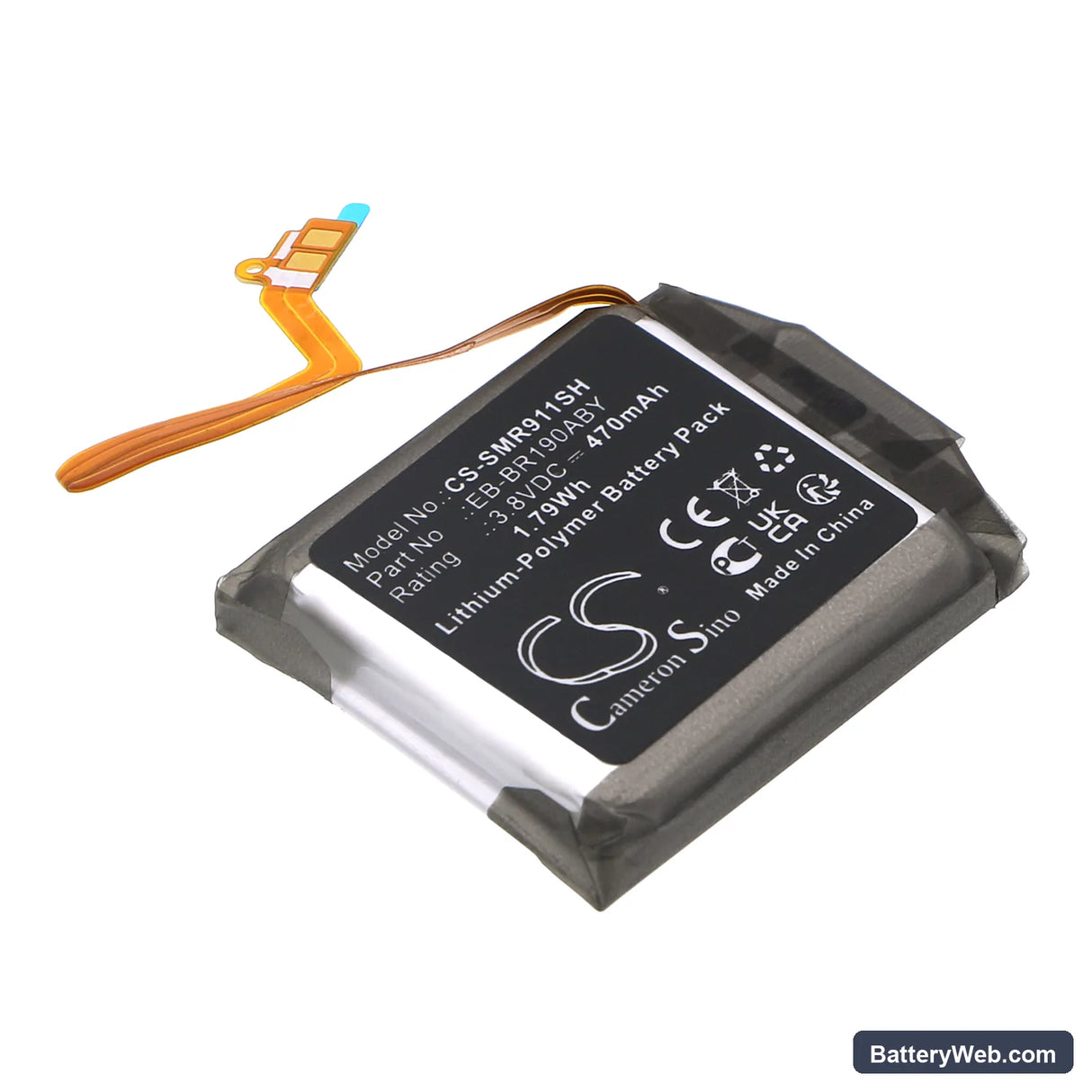 Samsung Galaxy Buds Pro Replacement Battery, 3.8V, 470mAh, Li-Polymer 1