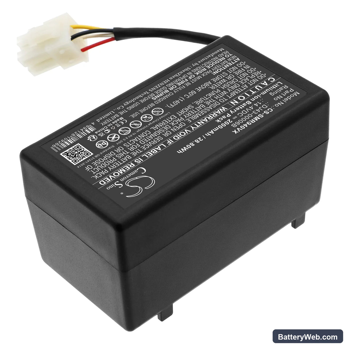 Samsung NaviBot SR8940 Replacement Battery, 14.4V, 2000mAh, Li-ion 2