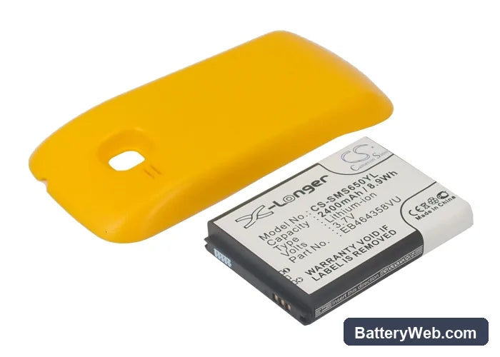 Samsung GT-S6500 Replacement Battery, 3.7V, 2400mAh, Li-ion 1