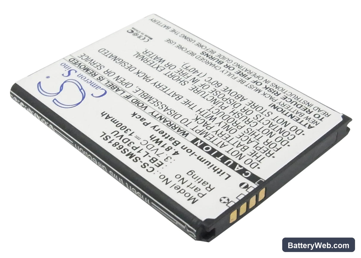 Samsung GT-S6810 Replacement Battery, 3.7V, 1300mAh, Li-ion 2