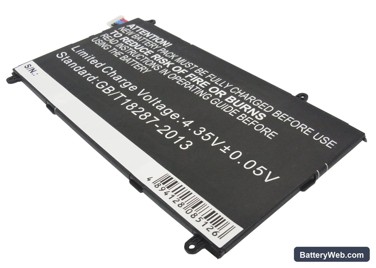 Samsung SM-T325 Replacement Battery, 3.8V, 4800mAh, Li-Polymer 4