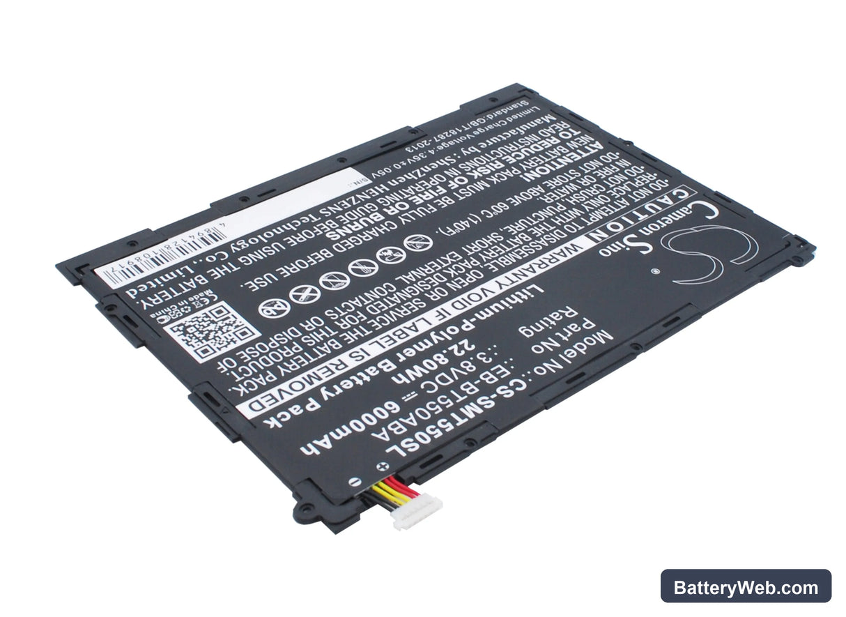 Samsung Galaxy Tab A 9.7 Replacement Battery, 3.8V, 6000mAh, Li-Polymer 2
