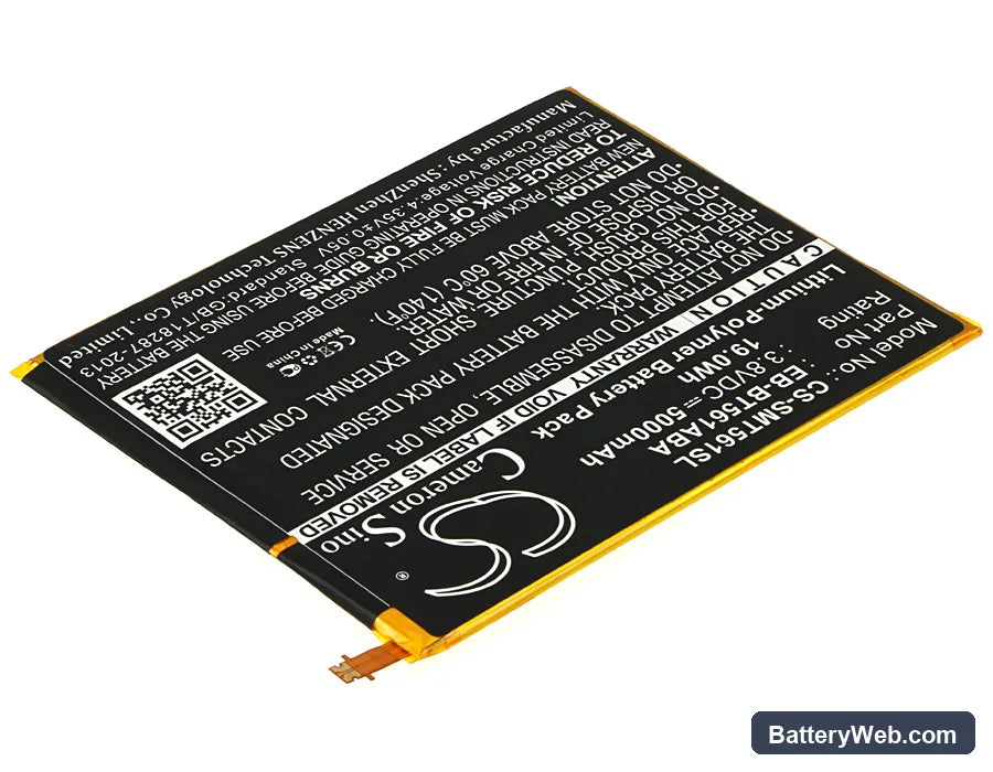 Samsung SM-T560 Replacement Battery, 3.8V, 5000mAh, Li-Polymer 2