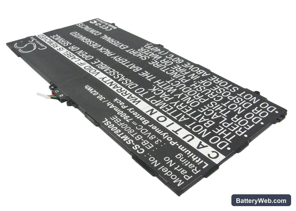 Samsung SM-T800 Replacement Battery, 3.8V, 7900mAh, Li-Polymer 2
