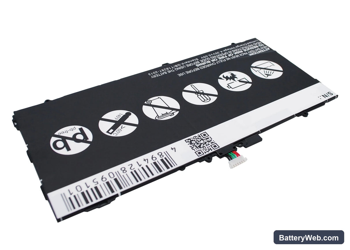 Samsung Galaxy Tab S 10.5 Replacement Battery, 3.8V, 7900mAh, Li-Polymer 4