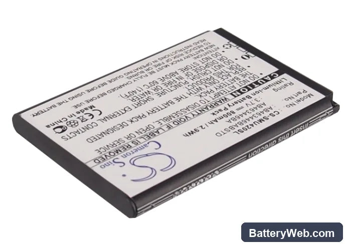 MetroPCS SCH-R270 Replacement Battery, 3.7V, 800mAh, Li-ion 2