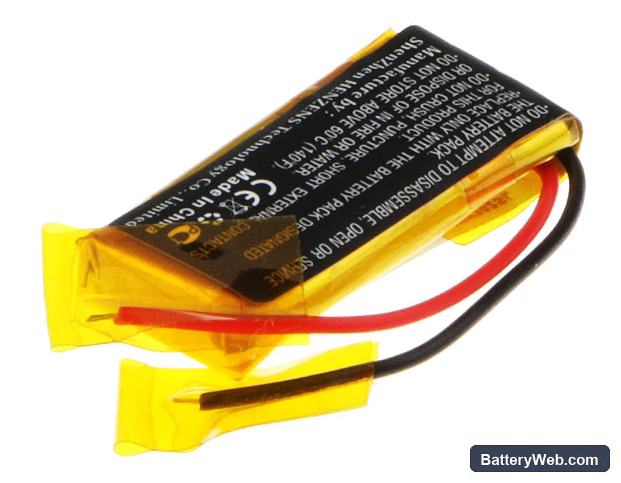 Sony NWZ-W202 Replacement Battery, 3.7V, 80mAh, Li-Polymer 4