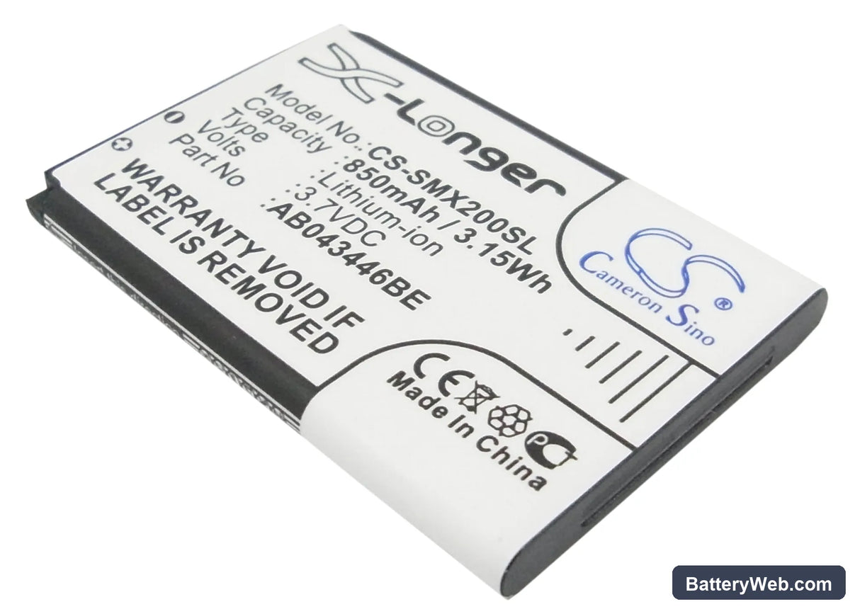 Samsung SGH-C400 Replacement Battery, 3.7V, 850mAh, Li-ion 1