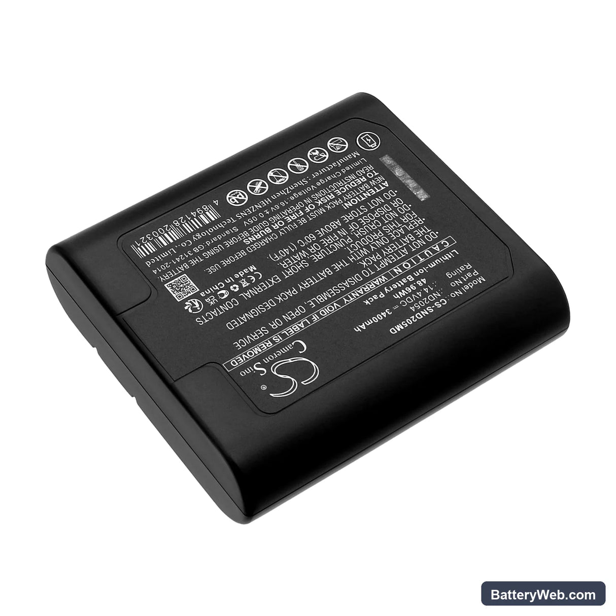 Sunoptics SSL-8000 Replacement Battery, 14.4V, 3400mAh, Li-ion 2