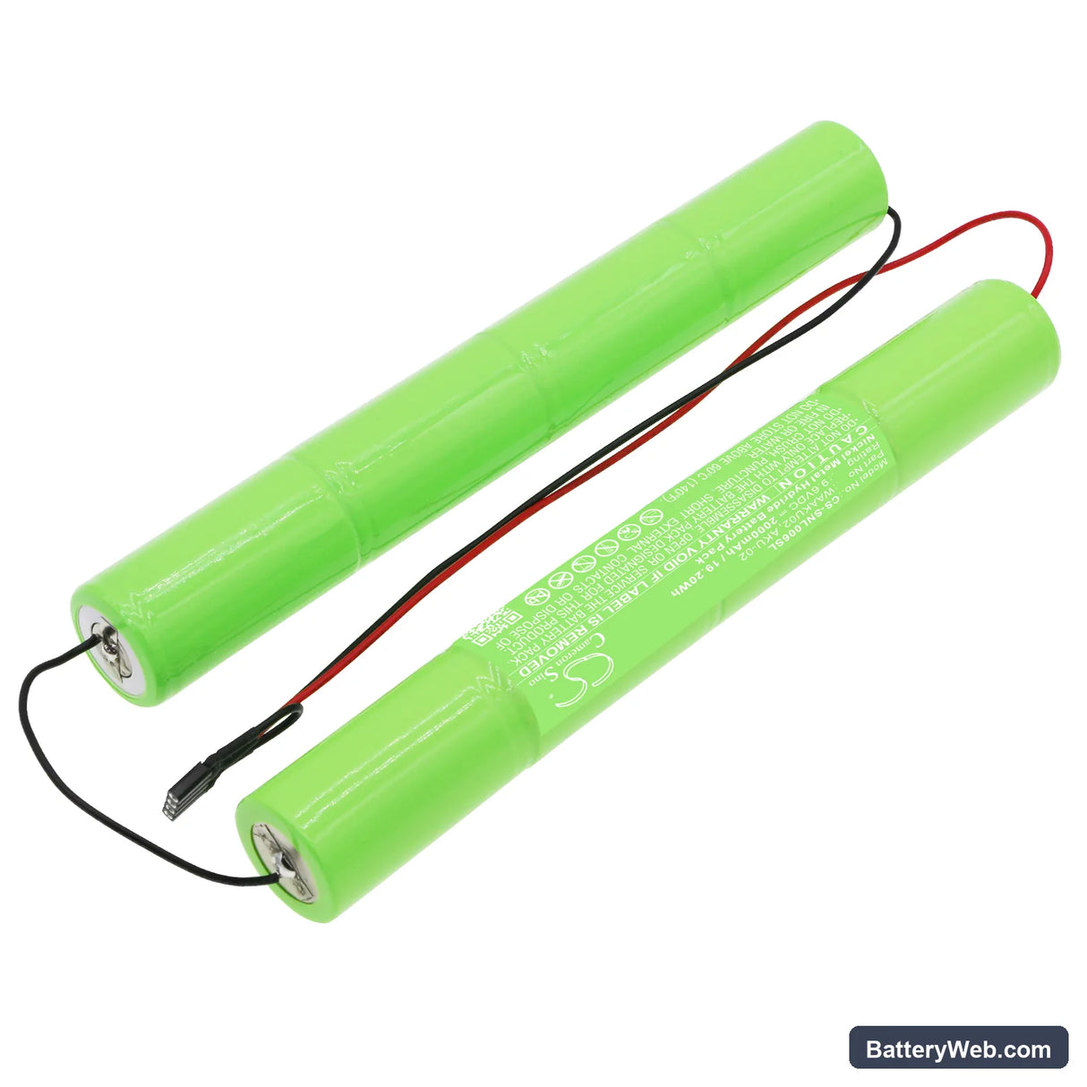 Sonel INDEX CAT. WAAKU02 Replacement Battery, 9.6V, 2000mAh, Ni-MH 2