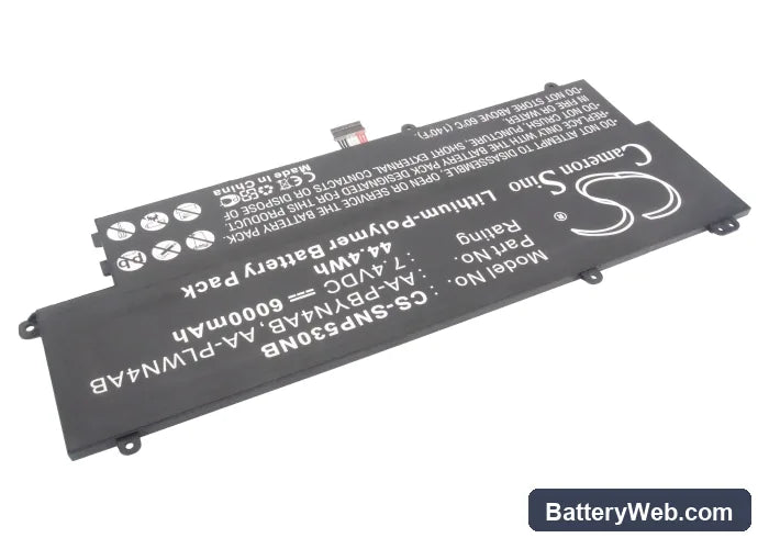Samsung NP-530 Replacement Battery, 7.4V, 6000mAh, Li-Polymer 2