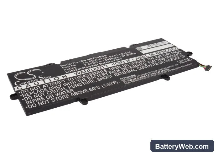 Samsung ATIV Book 7 Replacement Battery, 7.6V, 7500mAh, Li-Polymer 1