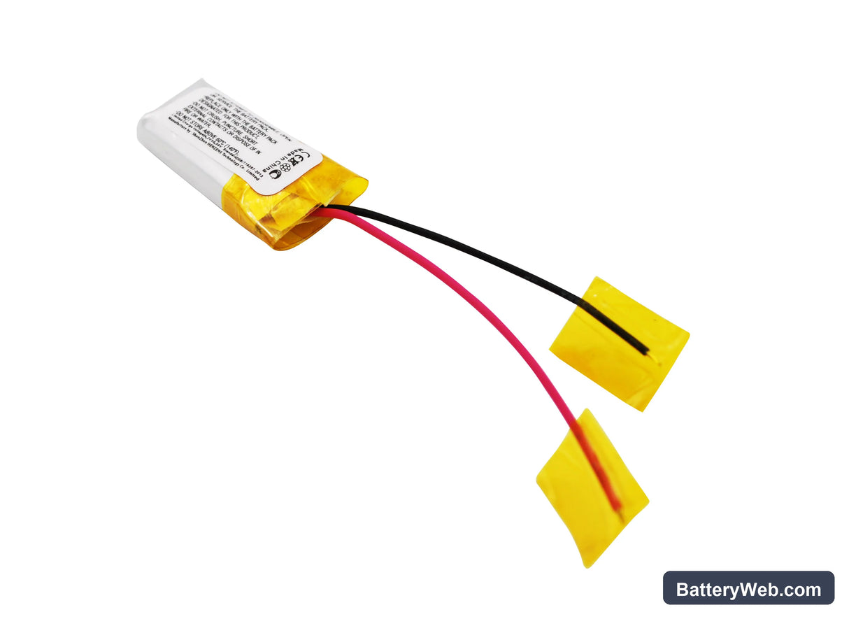 Sony NWZ-W262 Replacement Battery, 3.7V, 150mAh, Li-Polymer 3