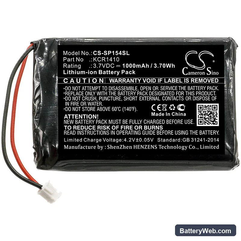Sony PlayStation 4 Replacement Battery, 3.7V, 1000mAh, Li-ion 3