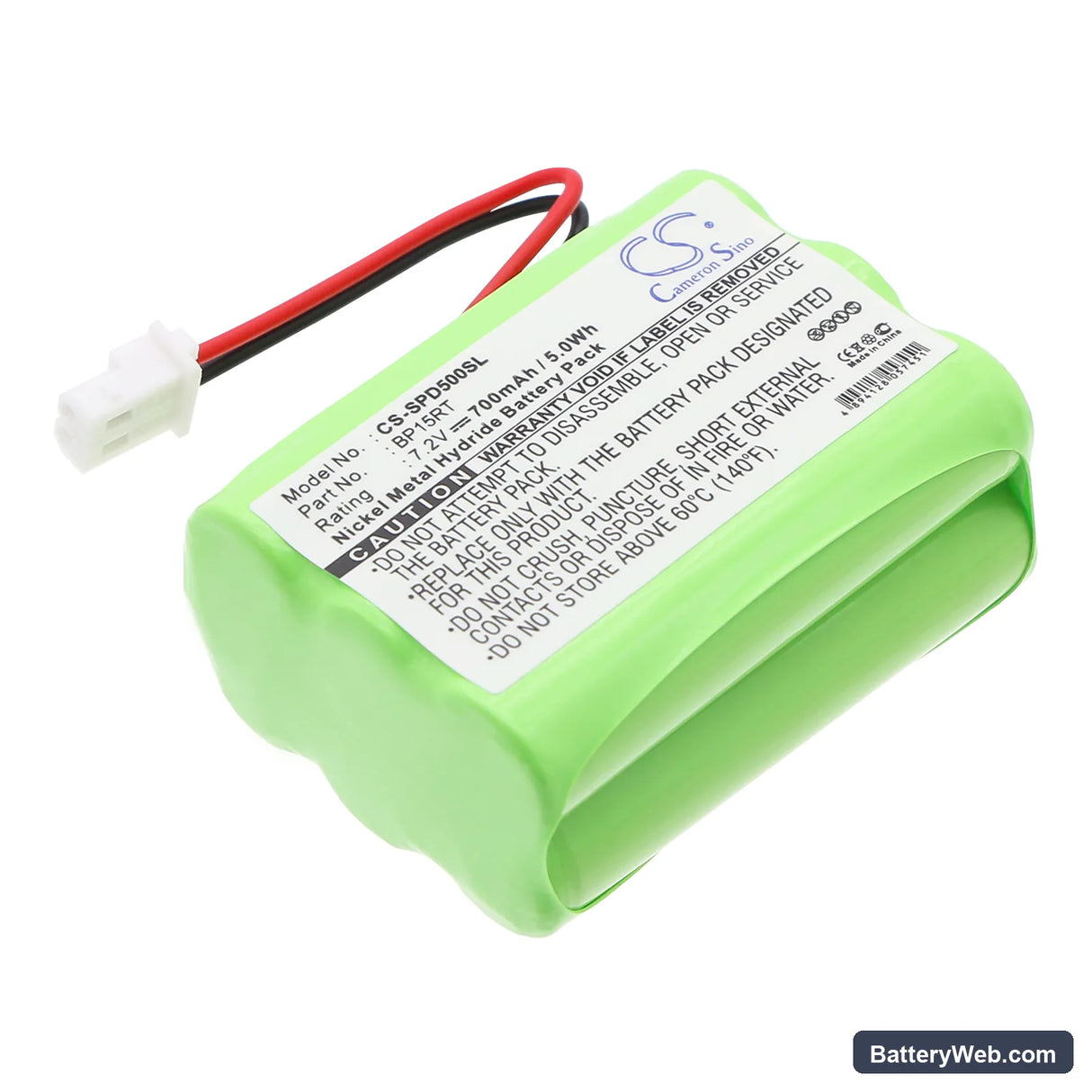 Dogtra Transmitter D500T Replacement Battery, 7.2V, 700mAh, Ni-MH 1