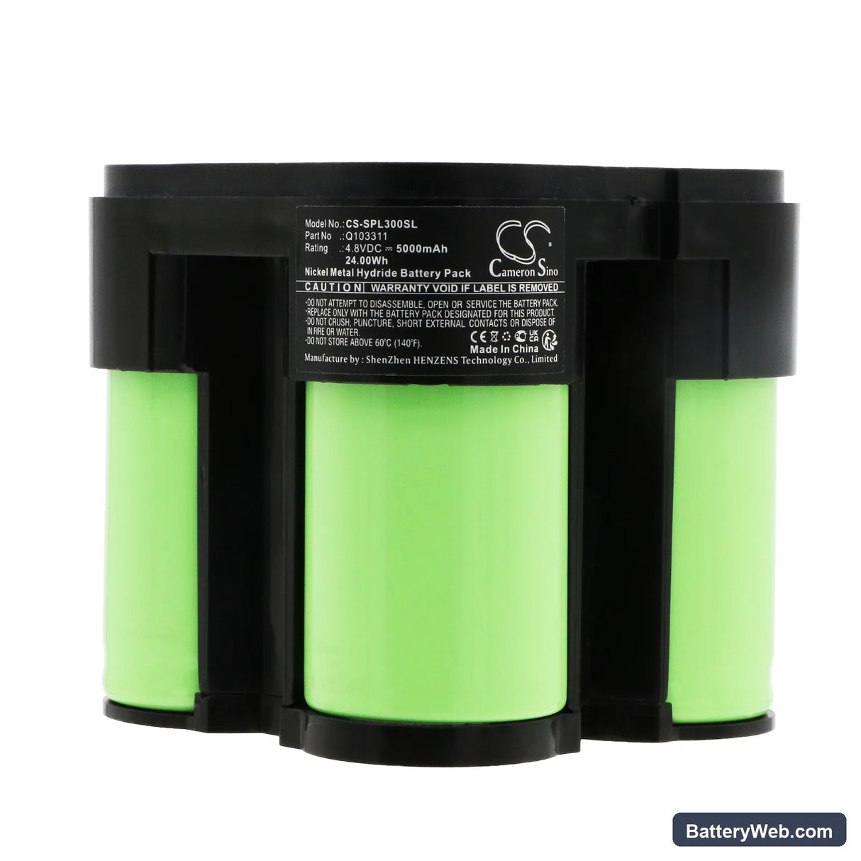 Spectra Precision LL400 Replacement Battery, 4.8V, 5000mAh, Ni-MH 5