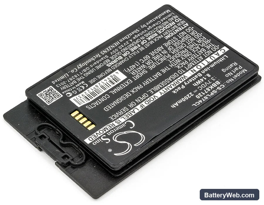 SpectraLink 8742 Replacement Battery, 3.7V, 2200mAh, Li-ion 2