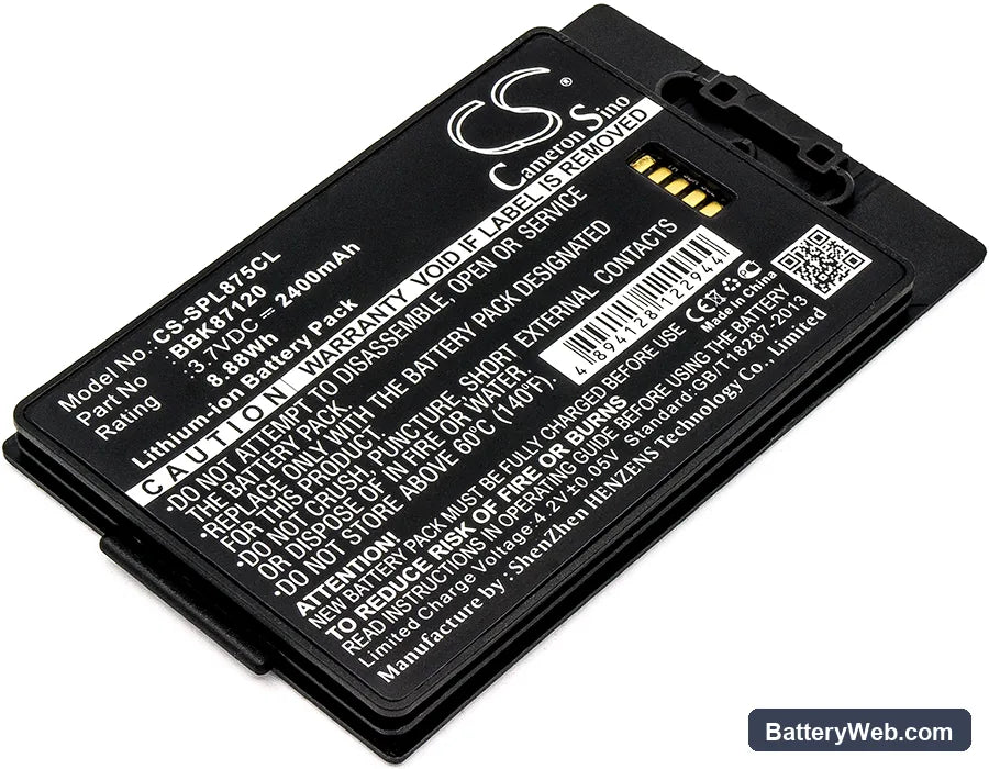 SpectraLink 8742 Replacement Battery, 3.7V, 2400mAh, Li-ion 1