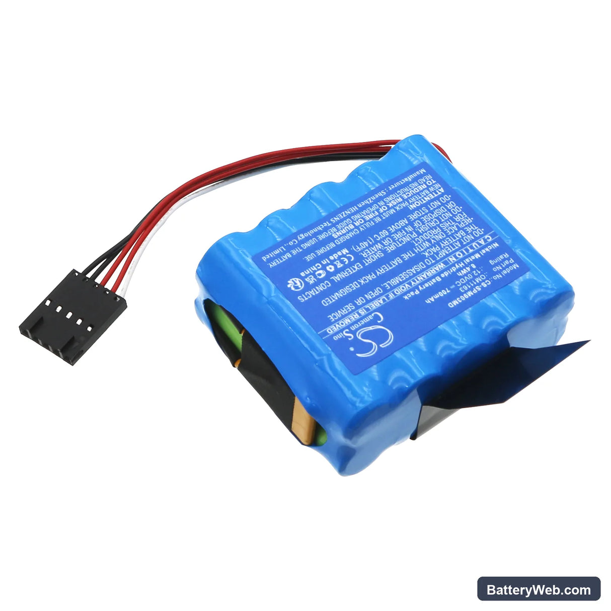 Spacelabs 91387 Patient Monitor Replacement Battery, 12V, 700mAh, Ni-MH 2
