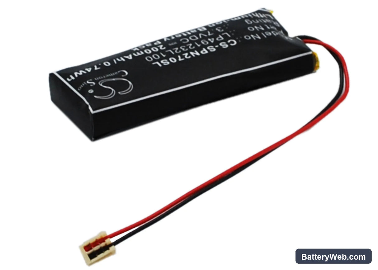 Sony PSP-N270 Replacement Battery, 3.7V, 200mAh, Li-Polymer 3