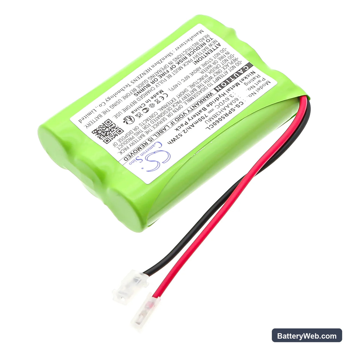 Audioline DECT 1000 Replacement Battery, 3.6V, 700mAh, Ni-MH 2