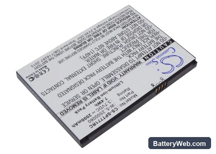 Netgear Aircard 782s Replacement Battery, 3.7V, 2000mAh, Li-ion 2