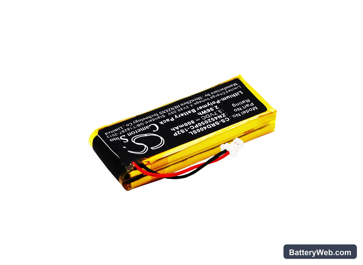 Cardo G4 Replacement Battery, 3.7V, 800mAh, Li-Polymer 2