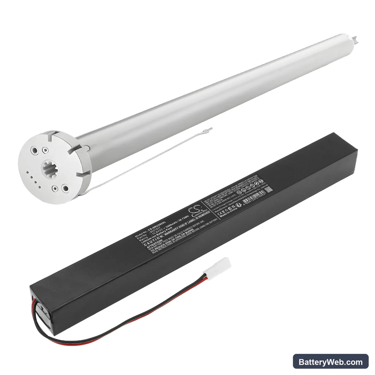 Somfy CL32 Cord Lift Replacement Battery, 10.8V, 3400mAh, Li-ion 6