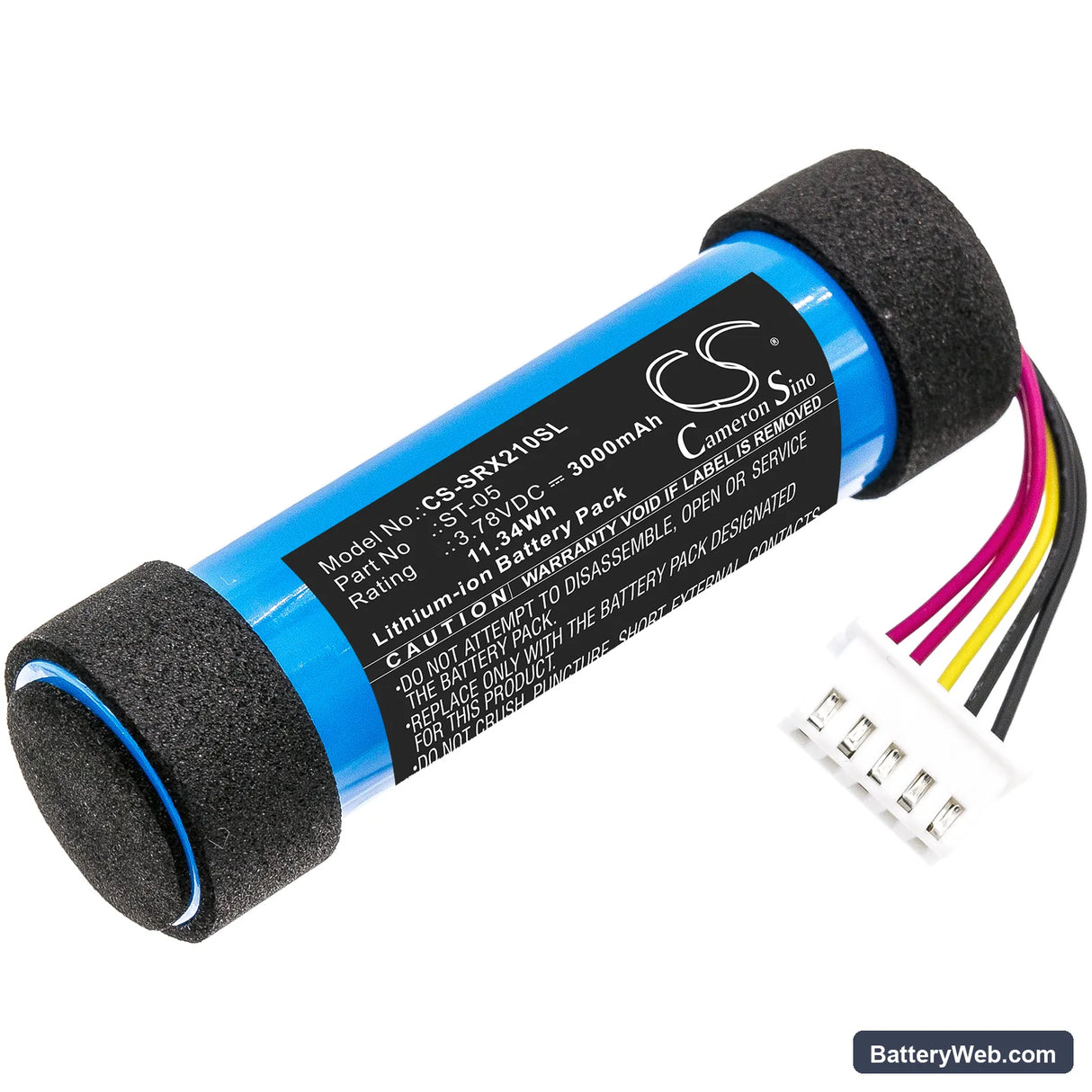 Sony SRS-XB21 Replacement Battery, 3.78V, 3000mAh, Li-ion 1