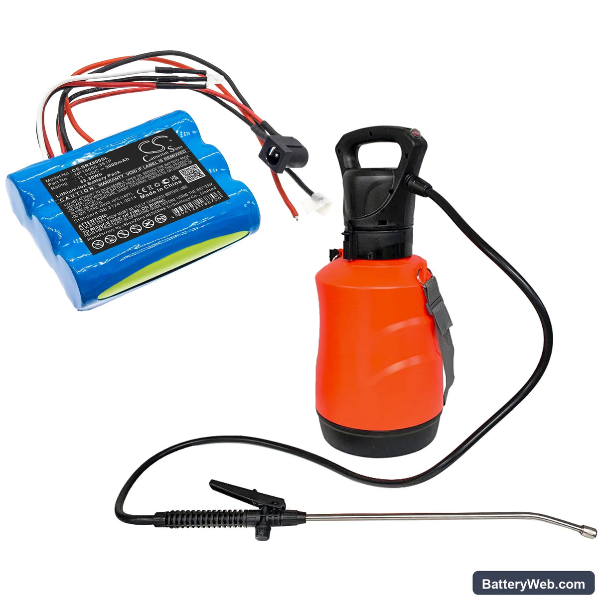 Sherpa SX-LIS06B Replacement Battery, 11.1V, 3000mAh, Li-ion 5