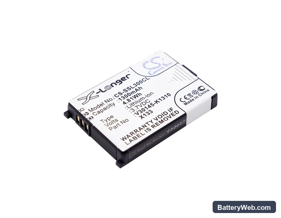 Swisscom TOP S317 Replacement Battery, 3.7V, 1300mAh, Li-ion 1