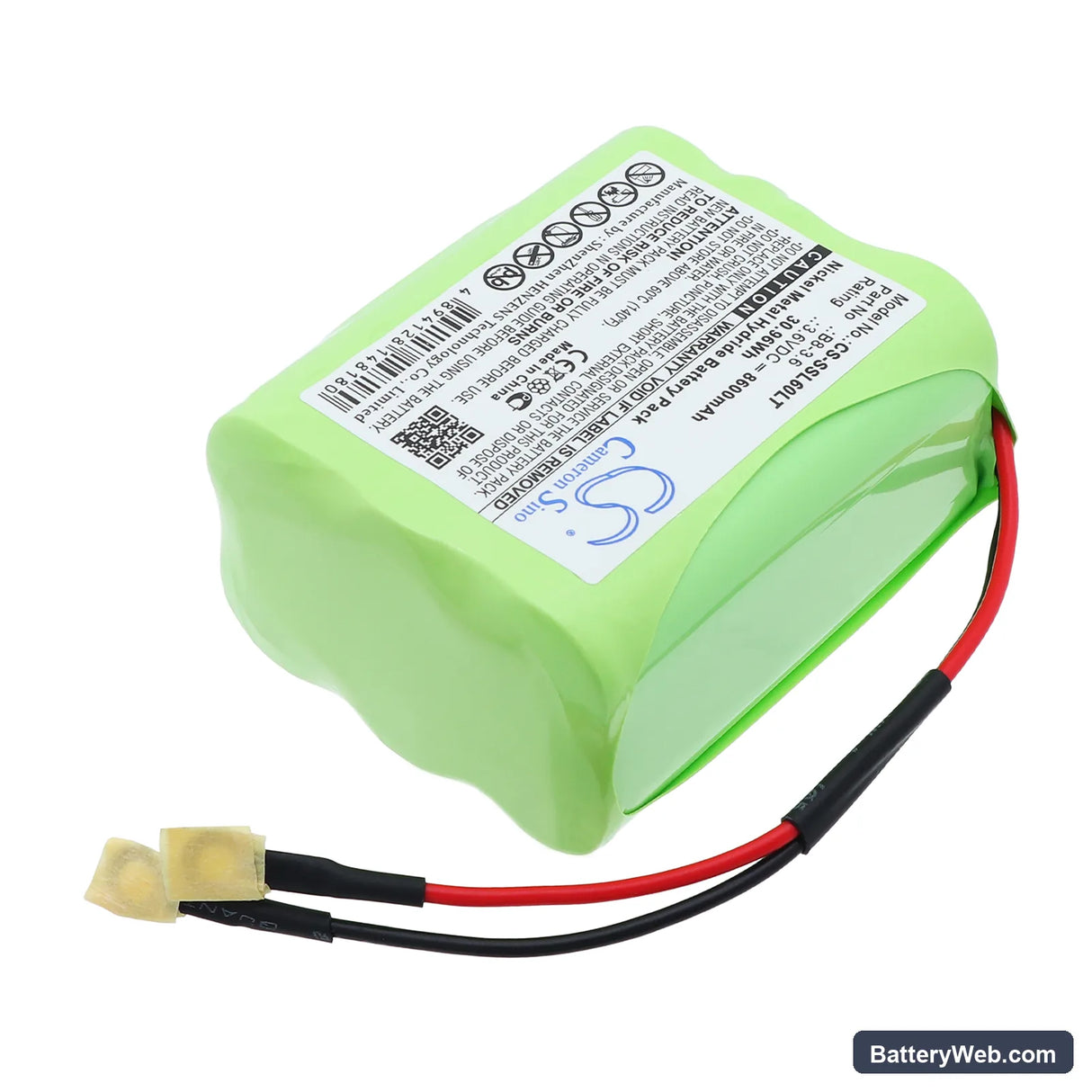 Sealite SL60 Replacement Battery, 3.6V, 8600mAh, Ni-MH 2