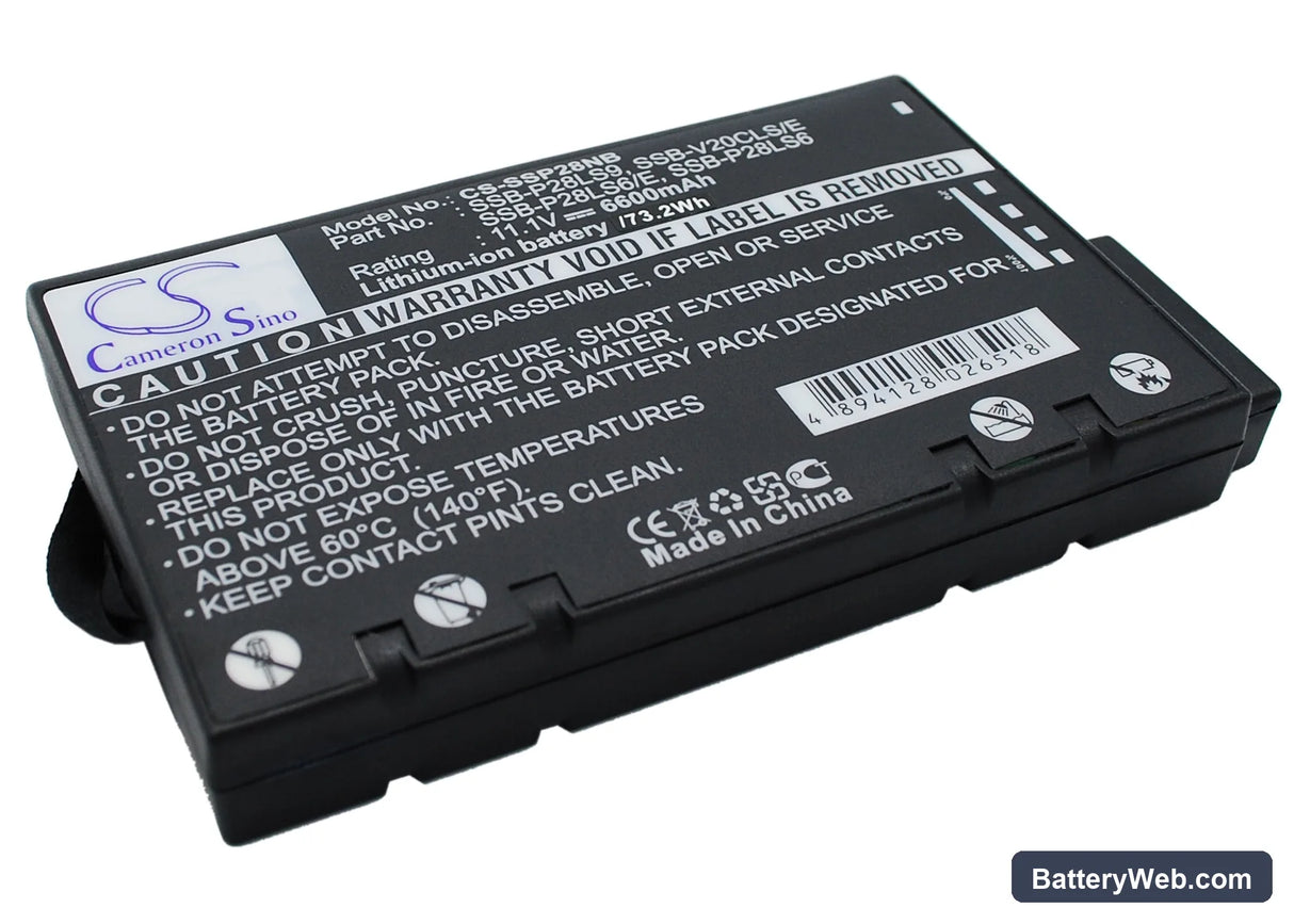 Hughes Replacement Battery, 11.1V, 6600mAh, Li-ion 2