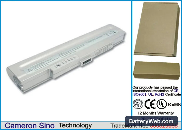 Samsung Q40 Pro U1400 Silver Replacement Battery, 11.1V, 2200mAh, Li-ion 1