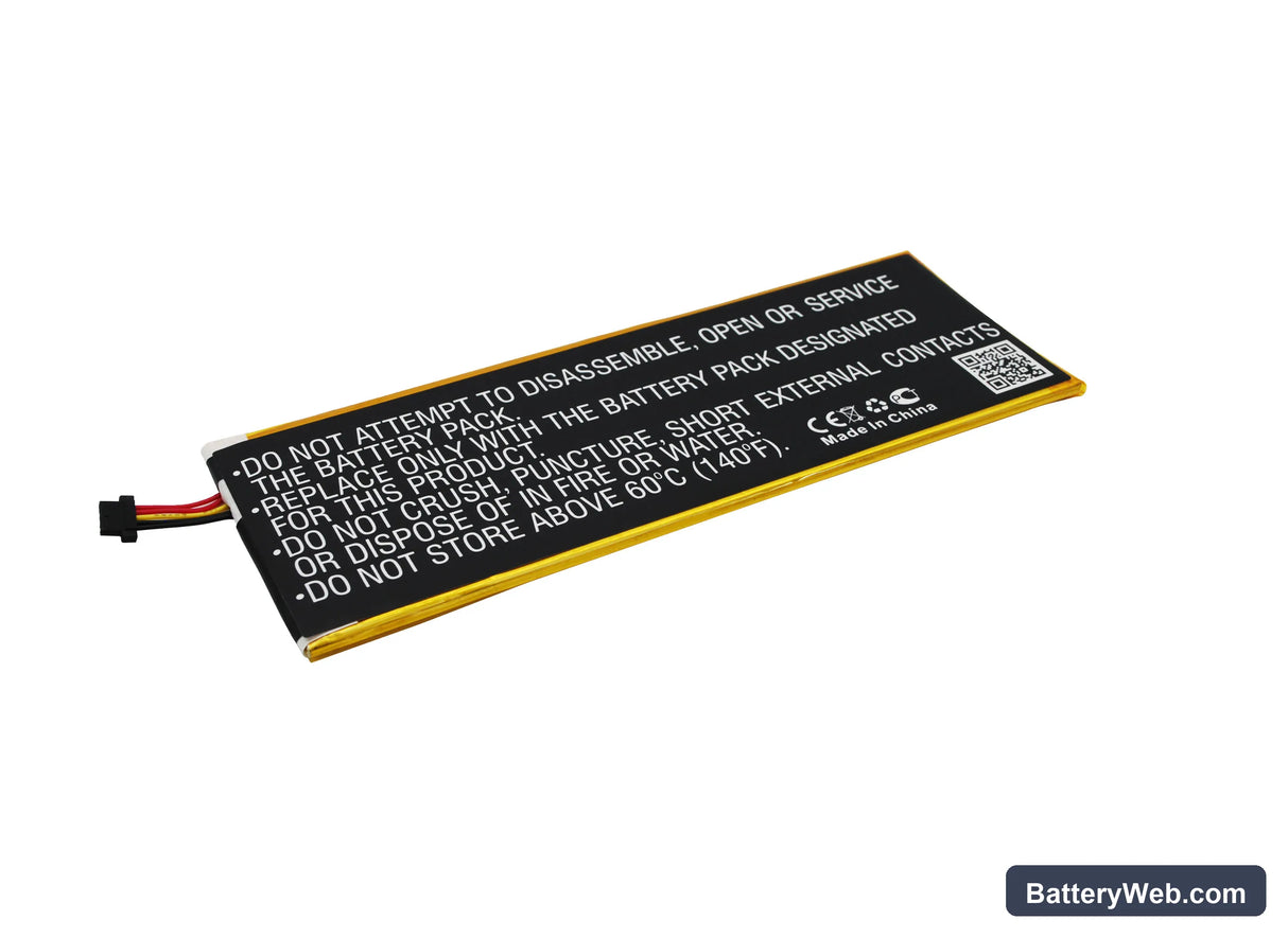 Insignia Flex 8" Replacement Battery, 3.7V, 4000mAh, Li-Polymer 3