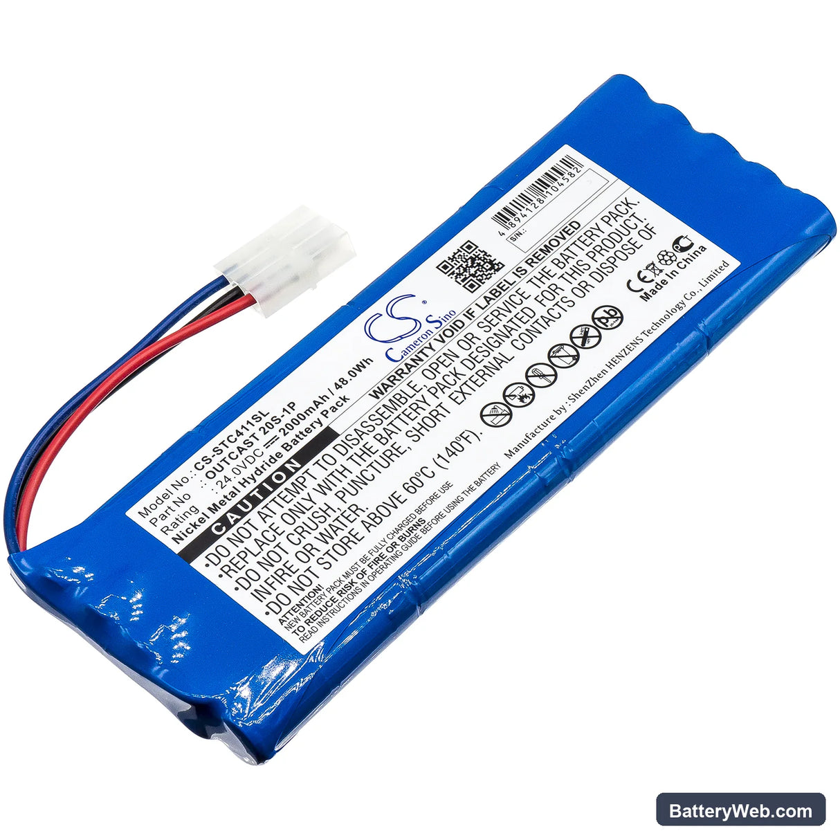 Soundcast Outcast ICO411a Replacement Battery, 24V, 2000mAh, Ni-MH 1