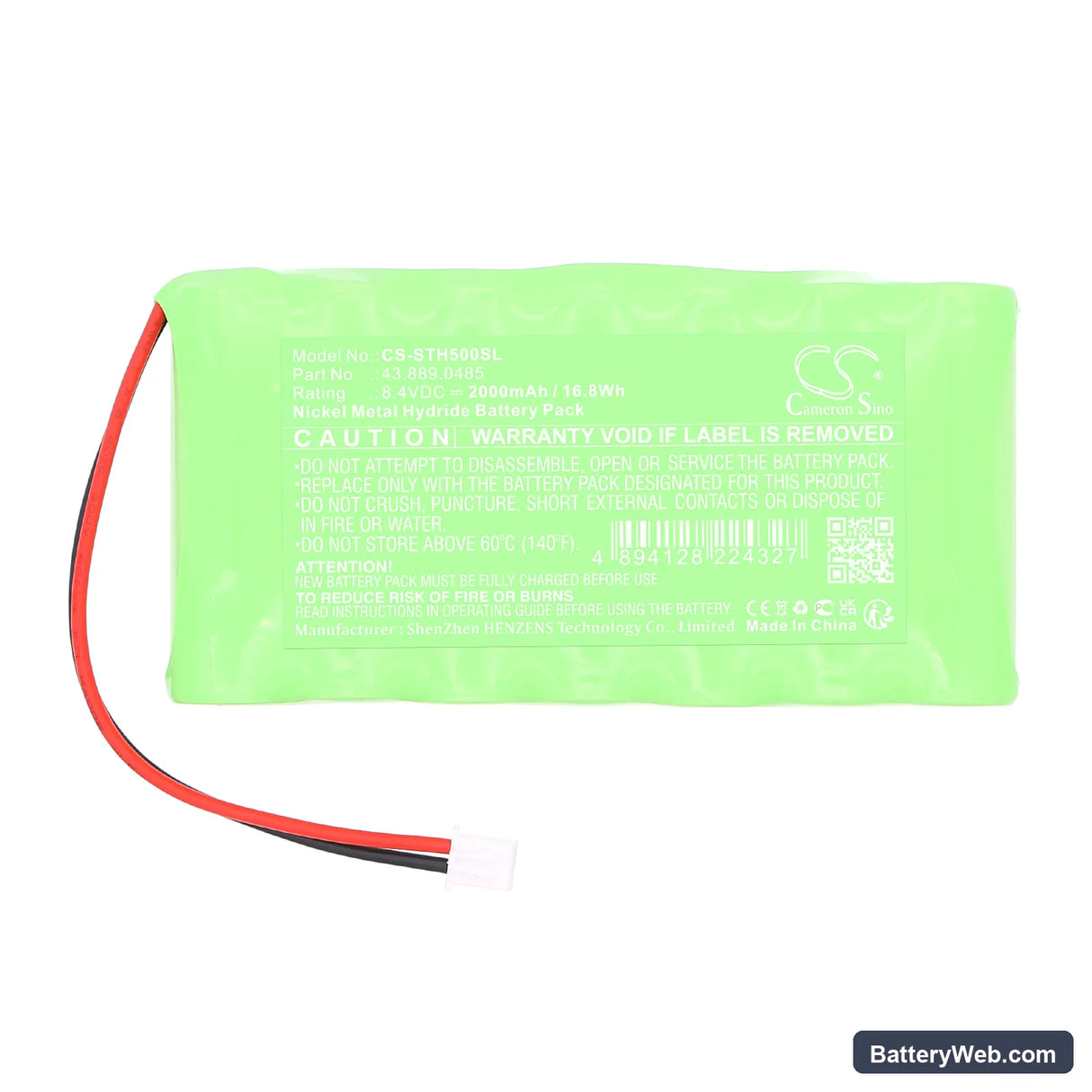 Sauter FH 500 Replacement Battery, 8.4V, 2000mAh, Ni-MH 3