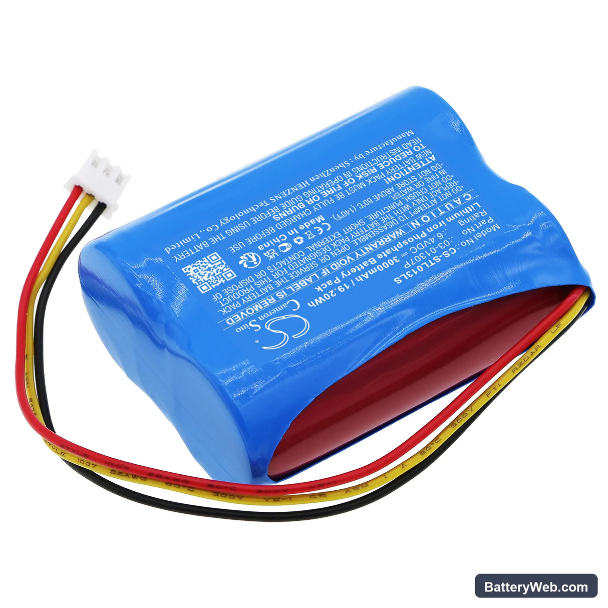 Stanilite Platinum Exit LED Jumbo Nexus Replacement Battery, 6.4V, 3000mAh, LiFePO4 2