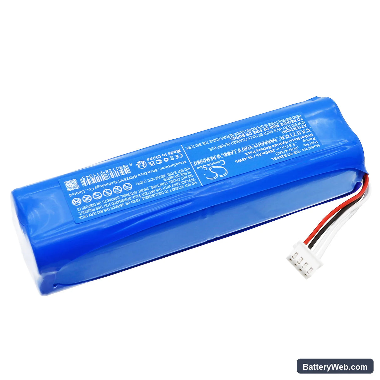 ShinewayTech S20A Plus Replacement Battery, 9.6V, 3800mAh, Ni-MH 2